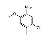 5-氯-2-甲氧基-4-甲基苯胺结构式