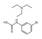 (3-bromo-phenyl)-dithiocarbamic acid , compound with triethylamine Structure