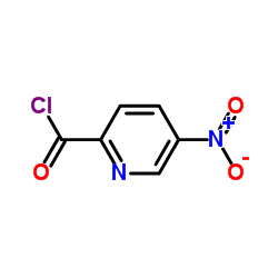 5-硝基-2-吡啶羰酰氯结构式