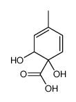 1,6-dihydroxy-4-methylcyclohexa-2,4-diene-1-carboxylic acid结构式