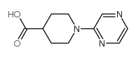 1-(2-吡嗪基)-4-哌啶甲酸结构式