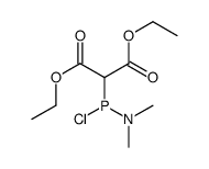 diethyl 2-[chloro(dimethylamino)phosphanyl]propanedioate Structure