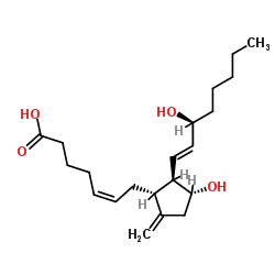 9-脱氧-9-亚甲基前列腺素E 2结构式