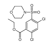 ethyl 2,4-dichloro-5-morpholin-4-ylsulfonylbenzoate Structure