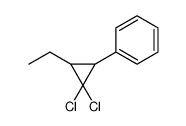 (2,2-dichloro-3-ethylcyclopropyl)benzene结构式