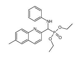 [anilino-(6-methyl-quinolin-2-yl)-methyl]-phosphonic acid diethyl ester结构式