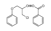 benzoic acid,1-chloro-3-phenoxypropan-2-ol Structure
