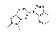 3-(2,3-dimethyl-1-benzofuran-5-yl)triazolo[4,5-b]pyridine结构式