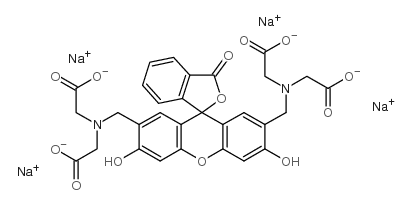 双[NN-双(羧甲基)氨甲基]荧光素四钠盐结构式