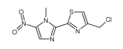 4-chloromethyl-2-(1-methyl-5-nitro-1H-imidazol-2-yl)-thiazole Structure