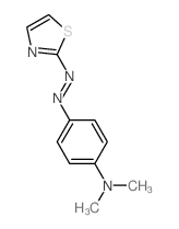 Benzenamine, N,N-dimethyl-4- (2-thiazolylazo)- Structure