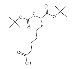 N-t-Boc-L-α-aminosuberic acid, α-(tert-butyl ester)结构式