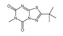 2-tert-butyl-6-methyl-[1,3,4]thiadiazolo[3,2-a][1,3,5]triazine-5,7-dione Structure