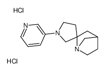 1-(3-吡啶)-螺[1-氮杂双环[2.2.1]庚烷-2,3-吡咯烷]双盐酸盐结构式