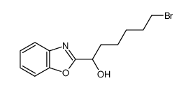 1-(1,3-benzoxazol-2-yl)-6-bromohexan-1-ol结构式
