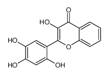3-hydroxy-2-(2,4,5-trihydroxyphenyl)chromen-4-one结构式