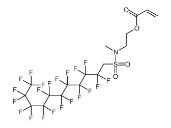 2-[[(2,2,3,3,4,4,5,5,6,6,7,7,8,8,9,9,10,10,11,11,11-icosafluoroundecyl)sulphonyl]methylamino]ethyl acrylate结构式