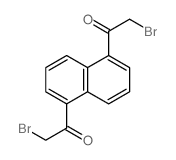 2-bromo-1-[5-(2-bromoacetyl)naphthalen-1-yl]ethanone Structure