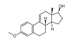 9(11)-didehydroestradiol-17β 3-methyl ether Structure