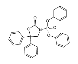 diphenyl (2-oxo-5,5-diphenyloxazolidin-3-yl)phosphonate Structure