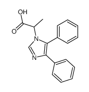 a-甲基-4,5-二苯基-1H-咪唑-1-乙酸结构式