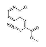 methyl (2Z)-2-azido-3-(2-chloropyridin-3-yl)acrylate结构式
