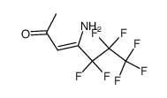 1,1,1,2,2,3,3-heptafluoro-4-aminohept-4-en-6-one结构式