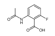 2-acetylamino-6-fluorobenzoic acid结构式