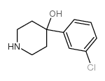 4-(3-氯苯基)哌啶-4-醇结构式