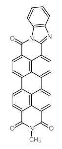 2-methyl-benzo[4,5]imidazo[2,1-a]anthra[2,1,9-def,6,5,10-d'e'f']diisoquinoline-1,3,8-trione Structure