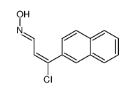 N-(3-chloro-3-naphthalen-2-ylprop-2-enylidene)hydroxylamine Structure