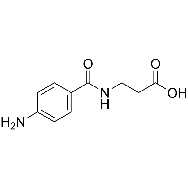 对氨基苯甲酰-β-丙氨酸结构式