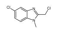 5-chloro-2-chloromethyl-1-methyl-1H-benzimidazole Structure