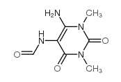 Formamide,N-(6-amino-1,2,3,4-tetrahydro-1,3-dimethyl-2,4-dioxo-5-pyrimidinyl)- structure