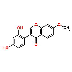 2',4'-二羟基-7-甲氧基异黄酮结构式