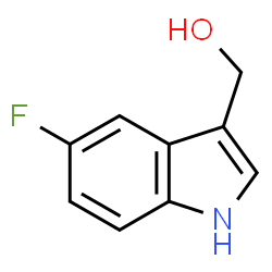 1H-Indole-3-methanol,5-fluoro-(9CI) Structure