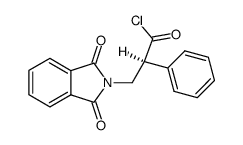 (+)-2-phenyl-3-phthalimidopropionyl chloride Structure