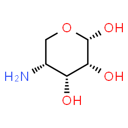 alpha-D-Ribopyranose, 4-amino-4-deoxy- (9CI)结构式