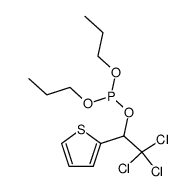 dipropyl (2,2,2-trichloro-1-(thiophen-2-yl)ethyl) phosphite Structure