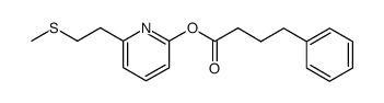 6-(2-(methylthio)ethyl)pyridin-2-yl 4-phenylbutanoate结构式