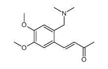 4-[2-[(dimethylamino)methyl]-4,5-dimethoxyphenyl]but-3-en-2-one结构式