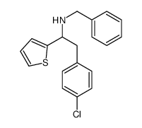 alpha-((4-Chlorophenyl)methyl)-N-(phenylmethyl)thiophenemethanamine Structure
