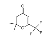 2,2-dimethyl-6-(trifluoromethyl)-2,3-dihydro-4H-pyran-4-one结构式