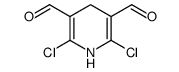2,6-二氯-1,4-二氢-3,5-吡啶二甲醛结构式