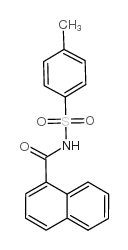 4-METHYL-N-(NAPHTHALENE-1-CARBONYL)-BENZENESULFONAMIDE结构式