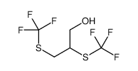 2,3-bis(trifluoromethylsulfanyl)propan-1-ol Structure