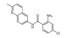 2-氨基-4-氯-n-(2-甲基-6-喹啉)苯甲酰胺结构式