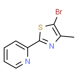 5-溴-4-甲基-2-(吡啶-2-基)噻唑结构式