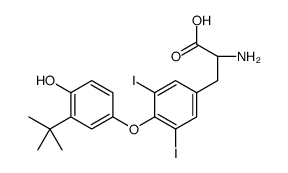 (2S)-2-amino-3-[4-(3-tert-butyl-4-hydroxyphenoxy)-3,5-diiodophenyl]propanoic acid Structure