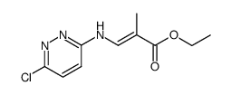 ethyl (E)-3-((6-chloropyridazin-3-yl)amino)-2-methylacrylate Structure